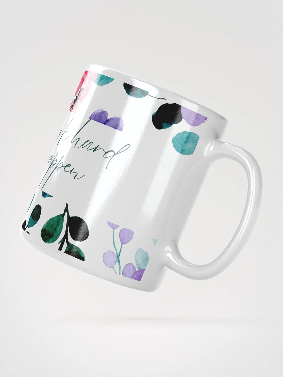 Floral Motivation White Glossy Mug product image (3)