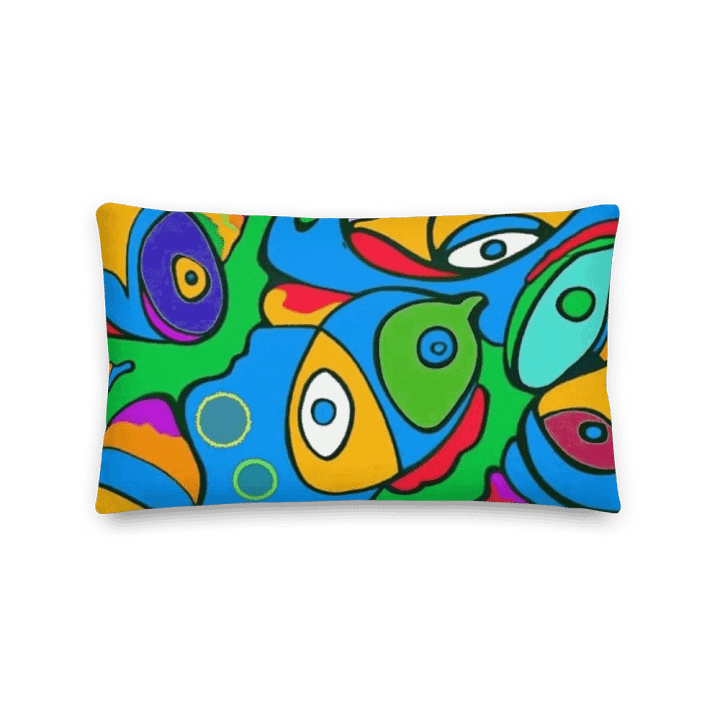 Vibrant Fish Fantasy Premium Pillow product image (2)