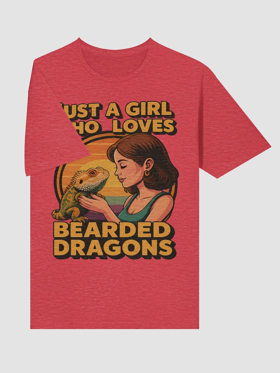 Just a Girl Who Loves Bearded Dragons Tee – Retro Sunset Lizard Lover Shirt product image (19)