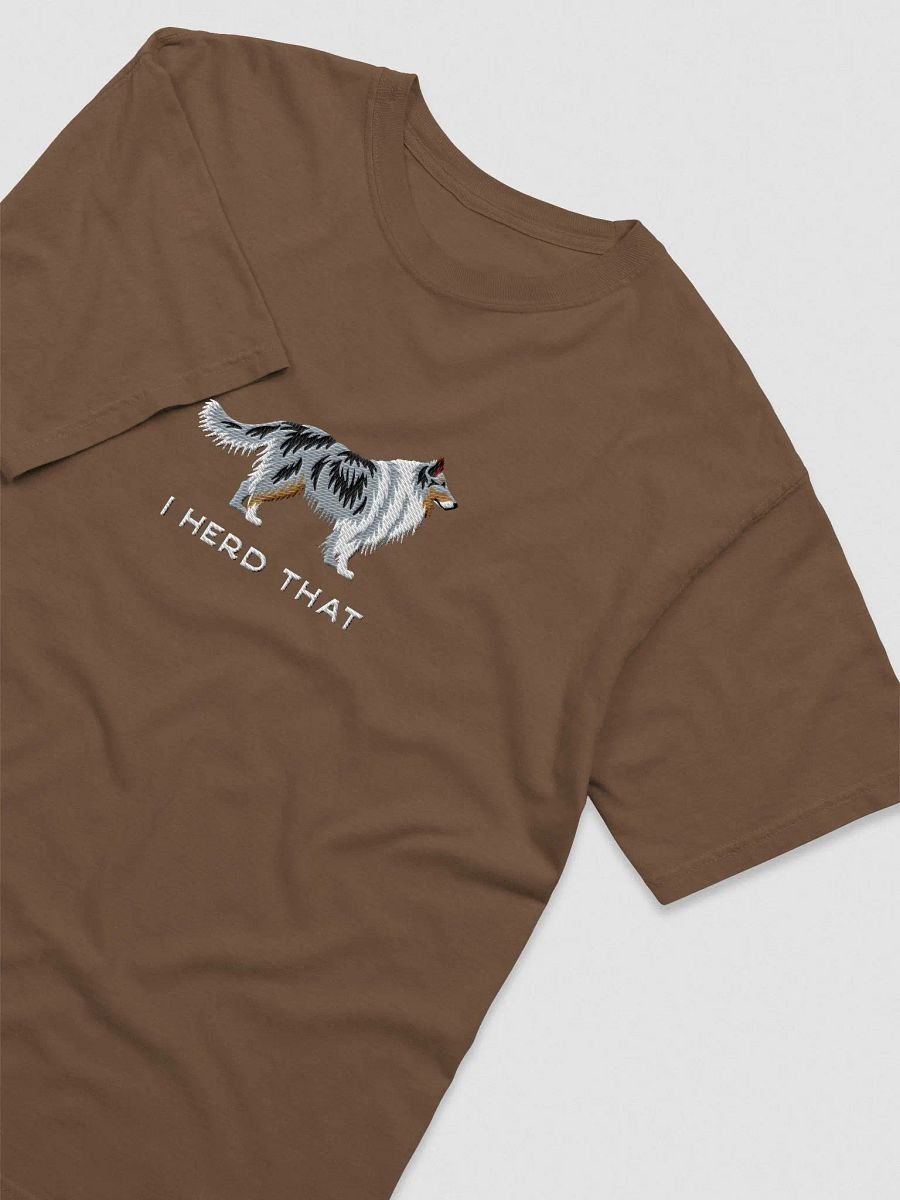 I Herd That T-Shirt(Embroidered) of a Shetland Sheepdog(Blue Merle) product image (6)