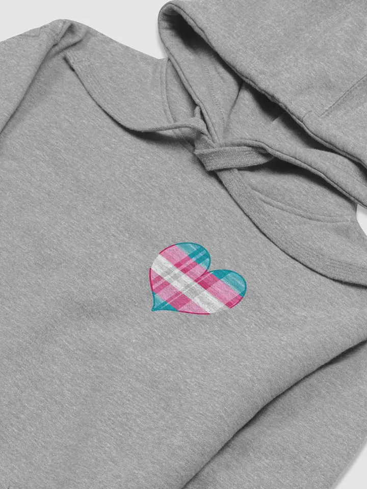 Flannel Heart Hoodie - TransPride product image (2)