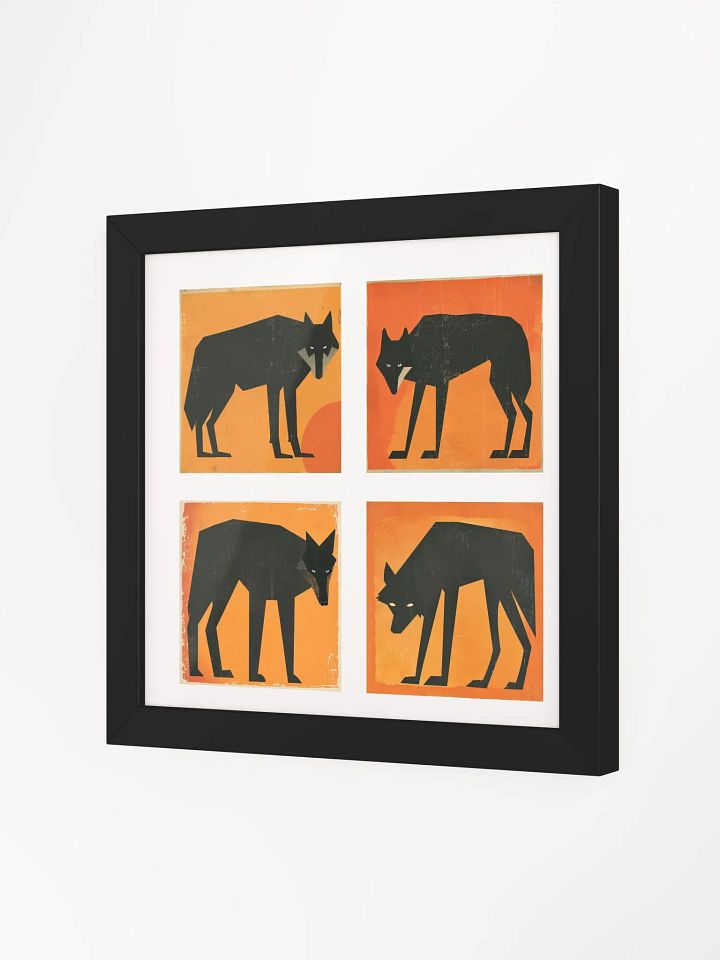 Framed Wolf Tetraptych Print product image (20)