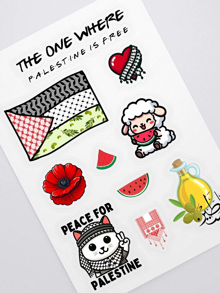 Palestine Theme Sticker Sheet product image (1)