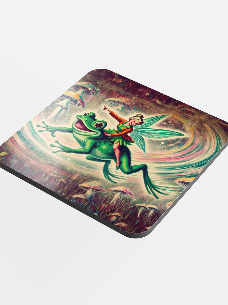 Enchanted Fairy Frog Ride Cork Coaster product image (4)