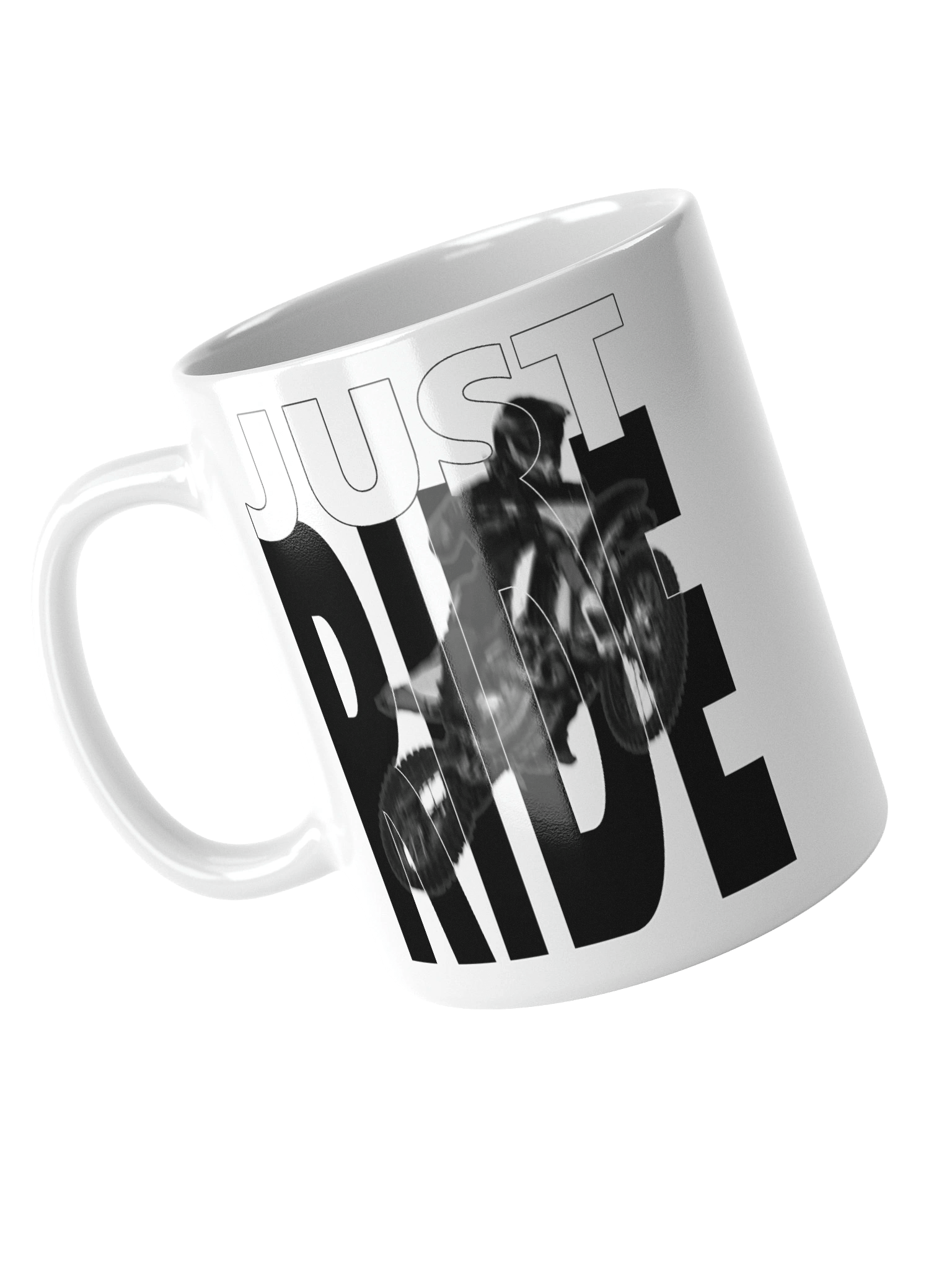 Just Ride | White Glossy Mug product image (8)