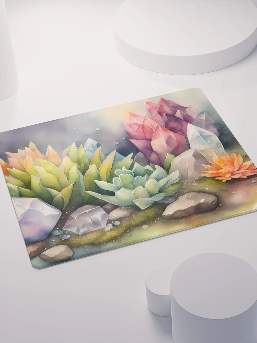 Succulents and Crystals, Of Course, Gaming Mouse Pad, 2 Sizes product image (4)