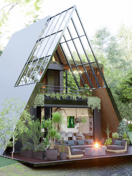 A Frame House 014 - Drawings\Blueprints CAD + PDF + 3D Model product image (2)
