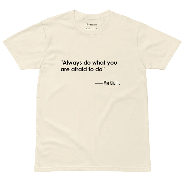 Fearless Words AS Colour Unisex Premium T-Shirt white version product image (2)