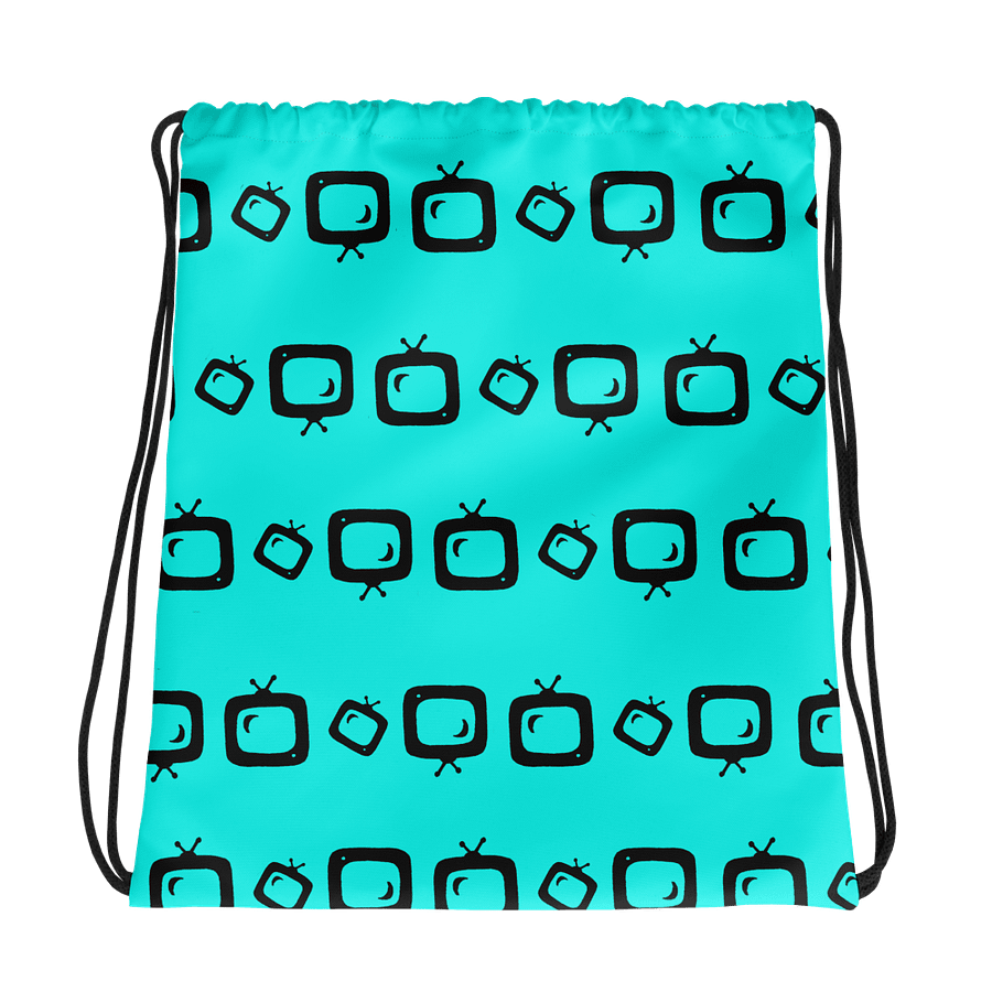 Movies and TV Drawstring Bag (Teal and Black) product image (1)