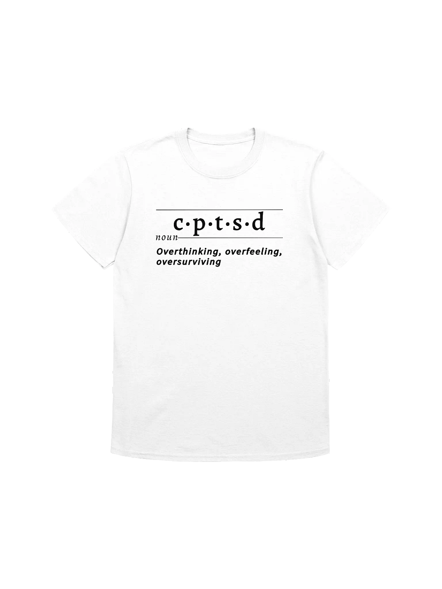CPTSD Definition Unisex Tee blk v2 product image (1)