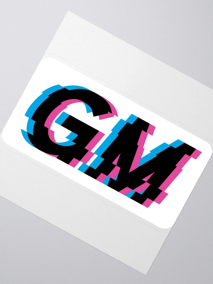 White GM Sticker product image (2)