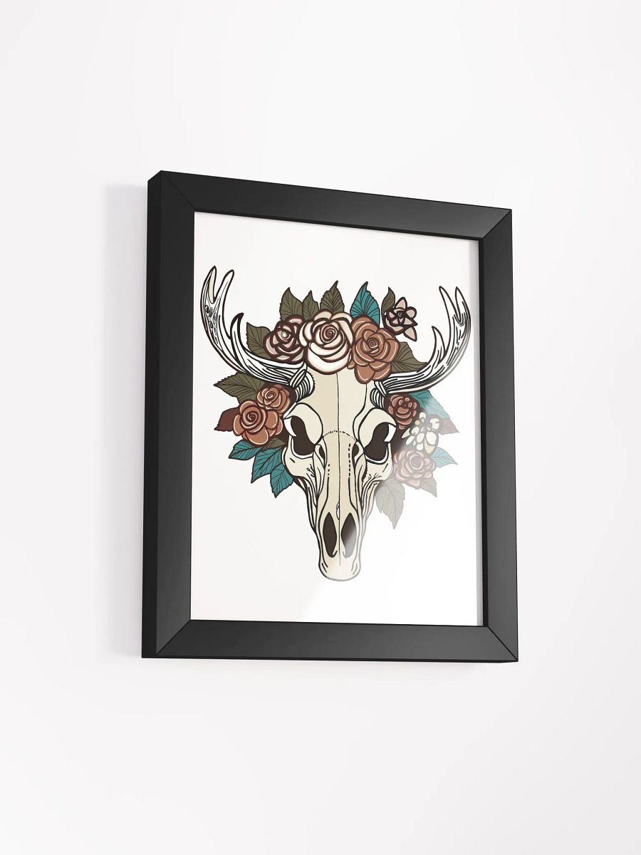 Vibrant Mousse And Flowers Wood Framed Matte Poster product image (29)