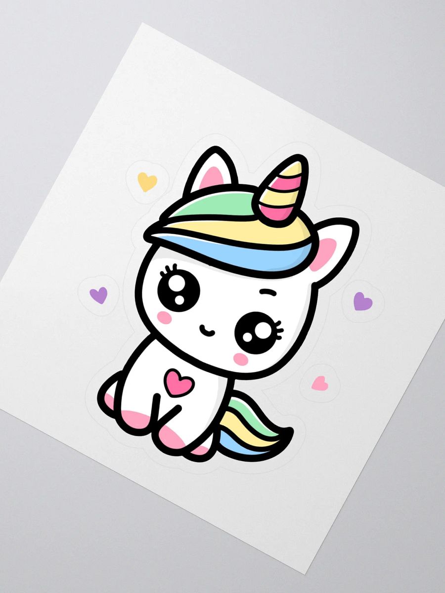 Rainbow Unicorn Kiss Cut Stickers product image (1)