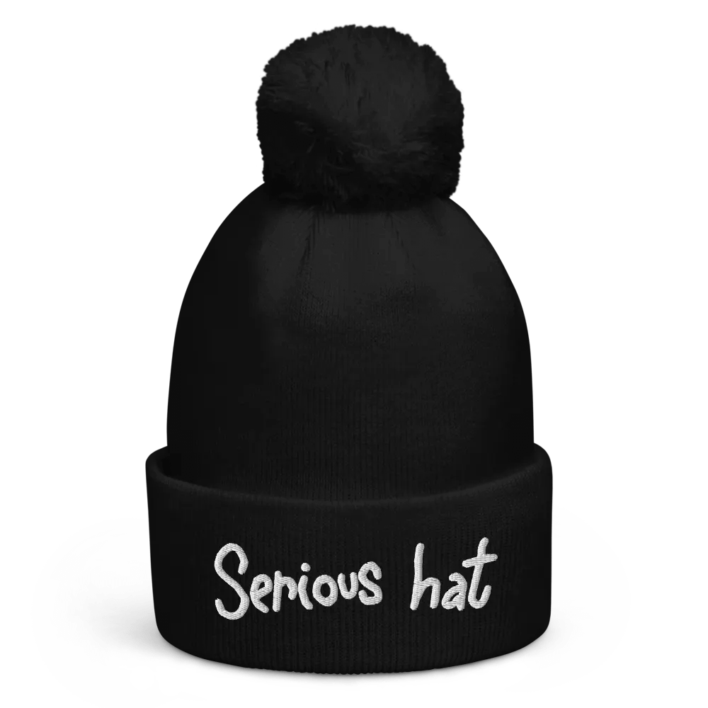 Serious Beanie - White Font product image (1)