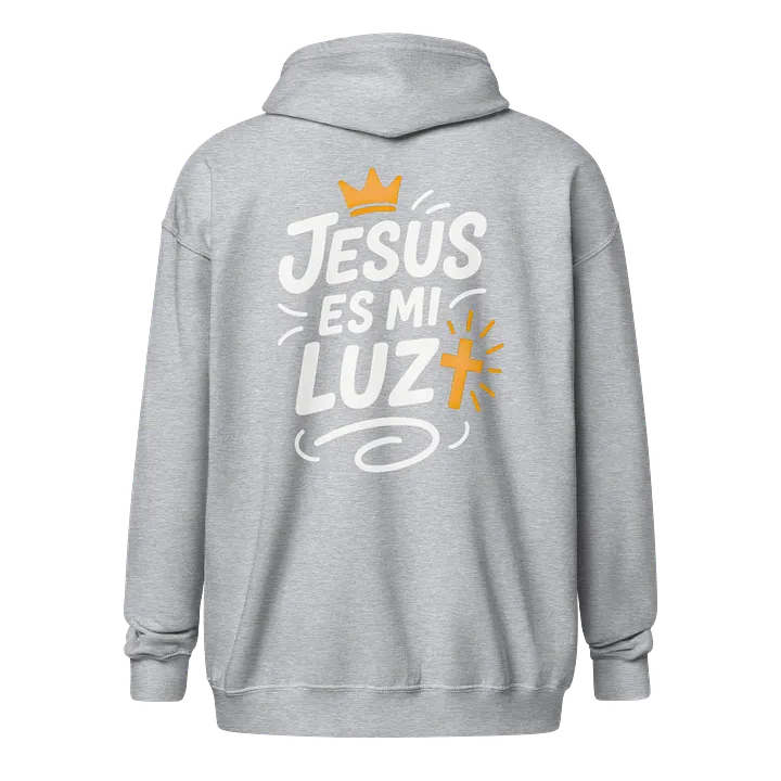Sudadera unisex con capucha y cremallera | Jesús es mi luz product image (1)