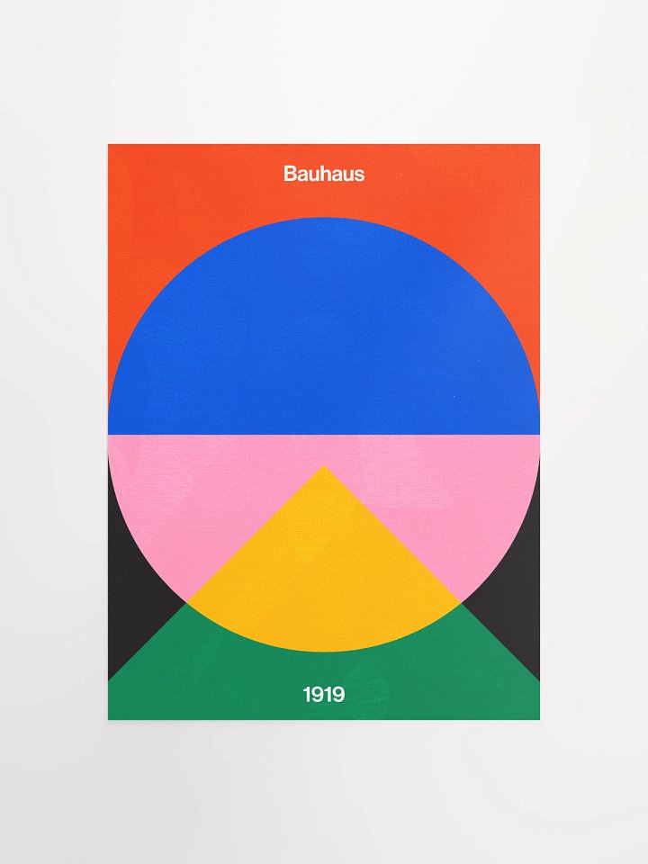 Shape Study: Bauhaus 1919 Exhibition 01 Poster Art Print product image (3)
