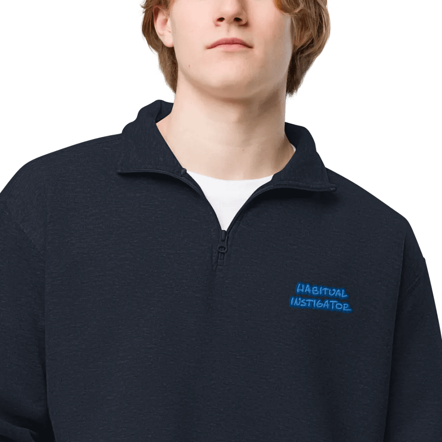 HABITUAL INSTIGATOR (lake design) embroidered quarter zip product image (15)