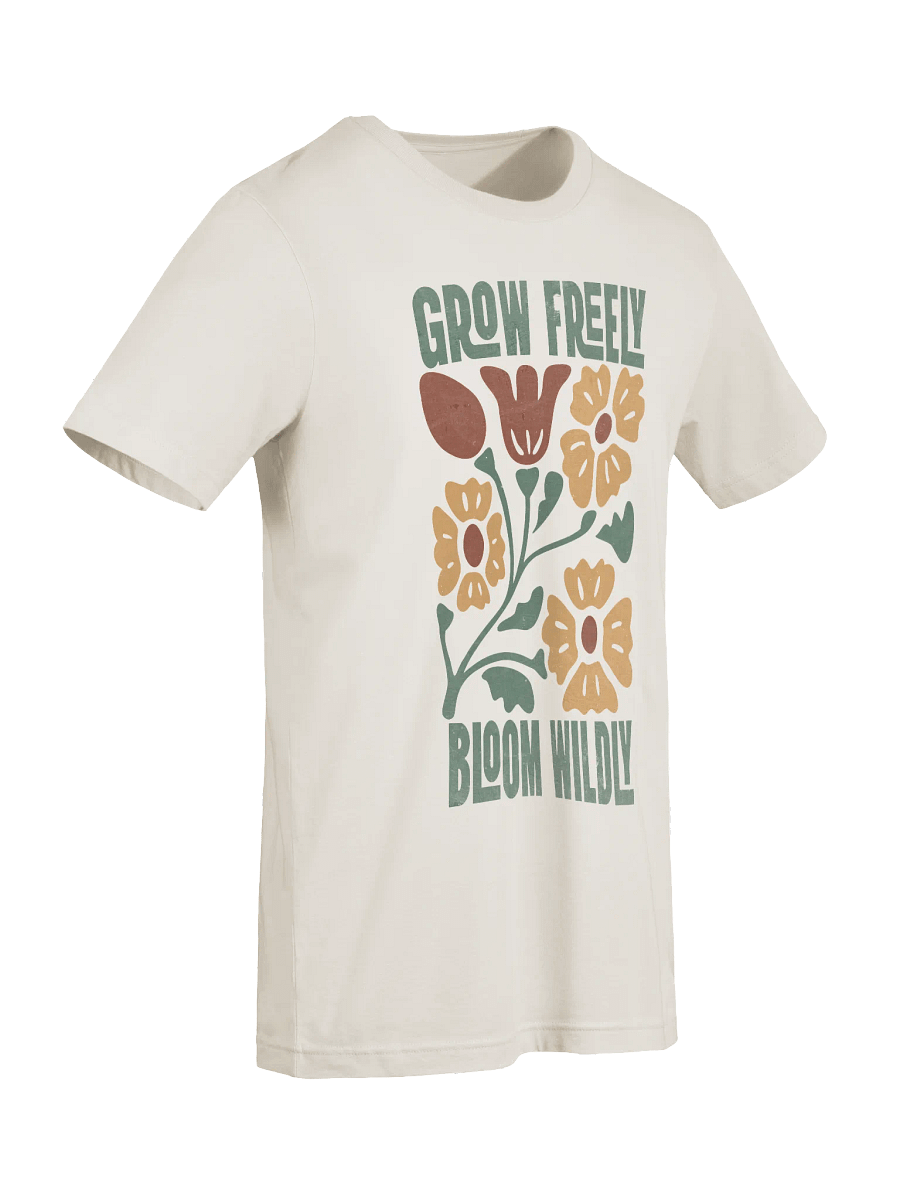 Vintage Floral Grow Freely Signature Unisex T-Shirt product image (26)