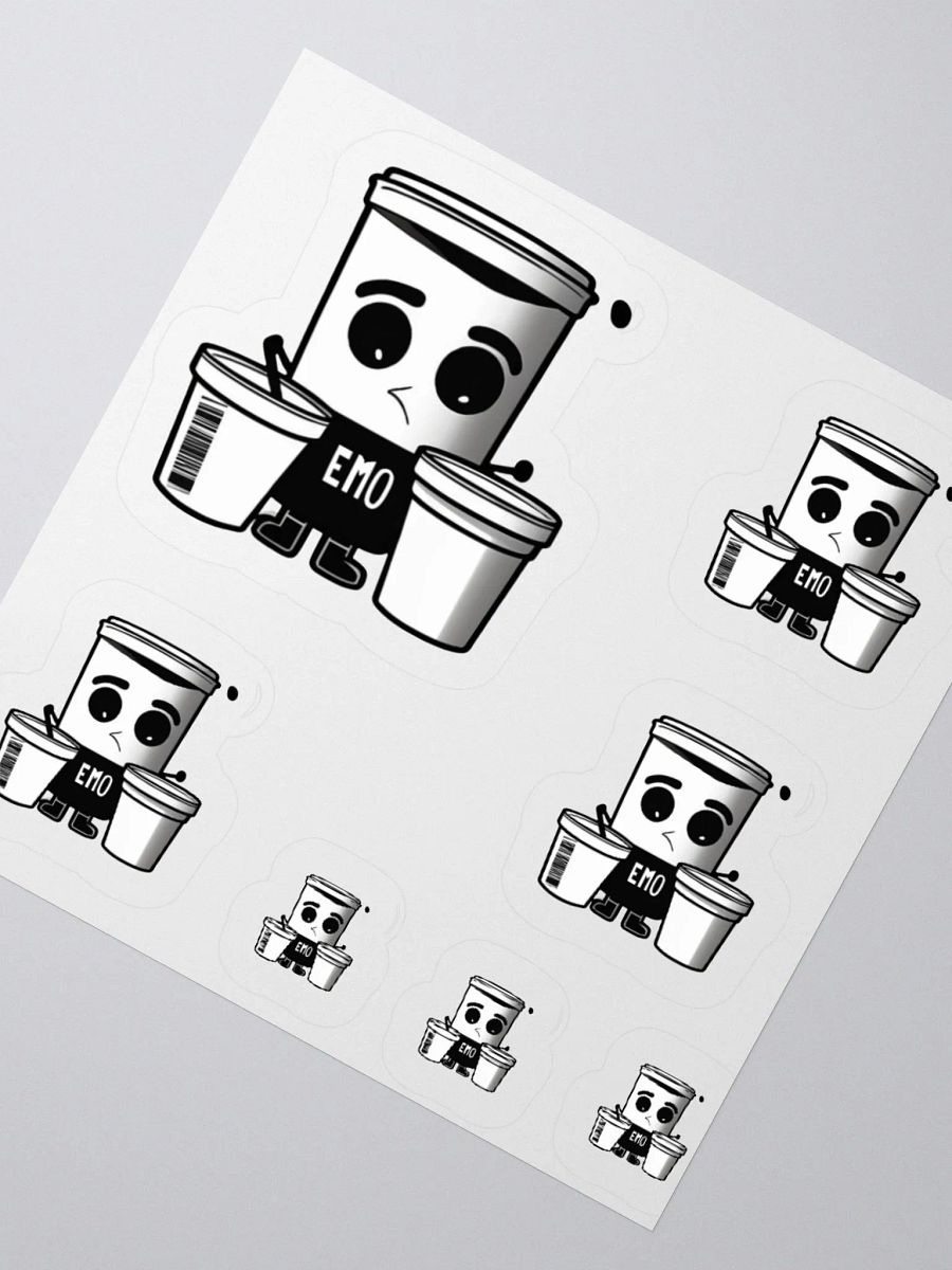 Emo Cup Trio Kiss Cut Stickers product image (4)