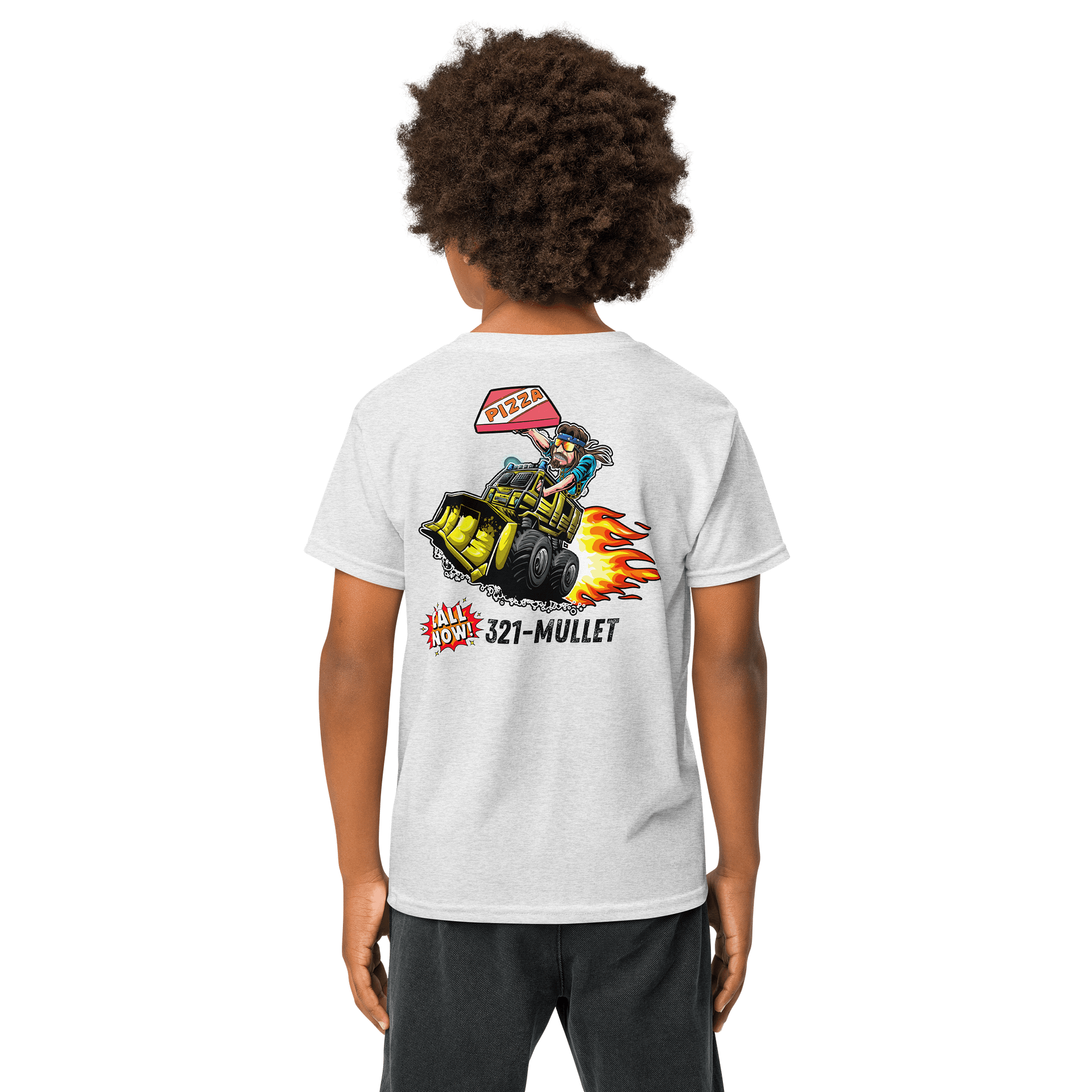 Gildan Youth Sports Tee : MULLETS MONSTER PIZZA product image (48)