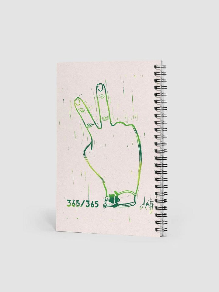 Linocut Peace Notebook product image (2)