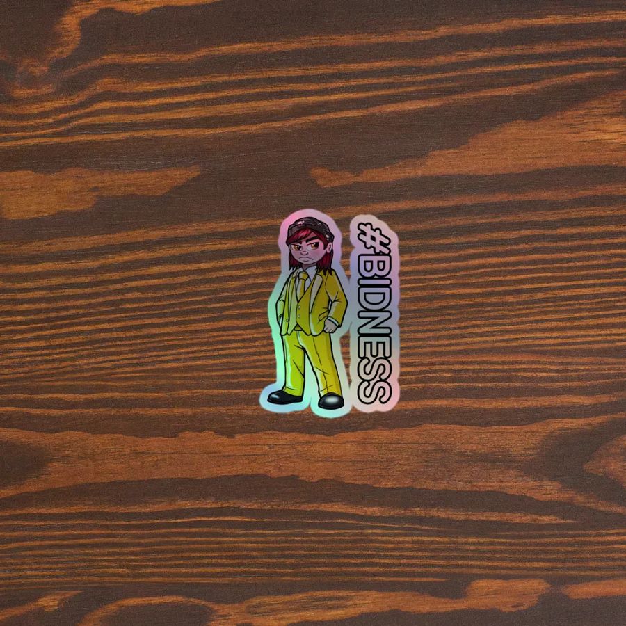 Chad The Realest - Mayor #BIDNESS Holographic Sticker product image (3)