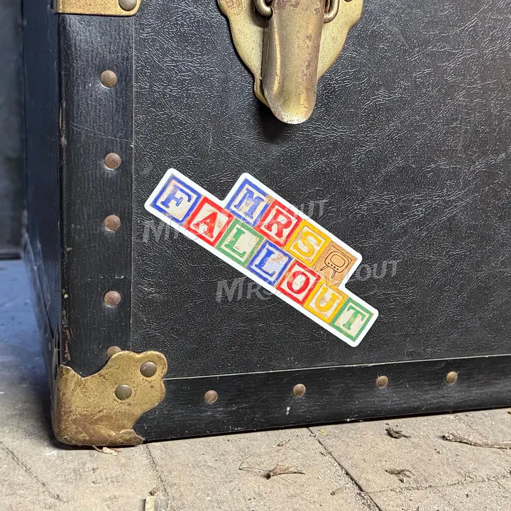 Mrs. Fallout Color Block Sticker product image (1)