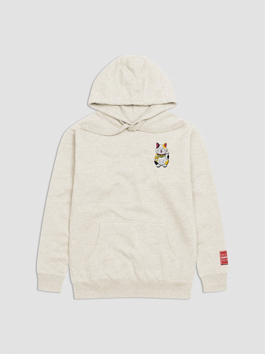 Maneki-neko (Lucky Cat) Embroidered Hoodie product image (5)