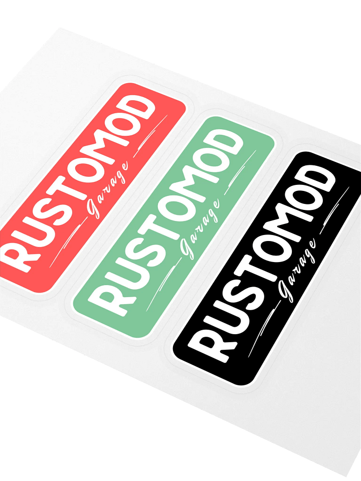 Rustomod Garage Logo Sticker Sheet product image (2)