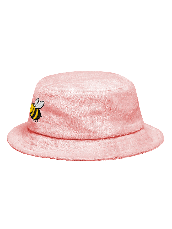 Buzzing Bee Embroidered Terry Cloth Bucket Hat product image (8)