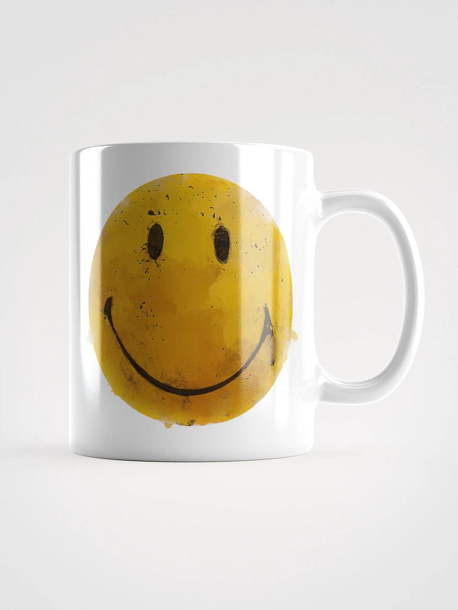 Cheerful Smiley Dog Toy White Glossy Mug product image (3)
