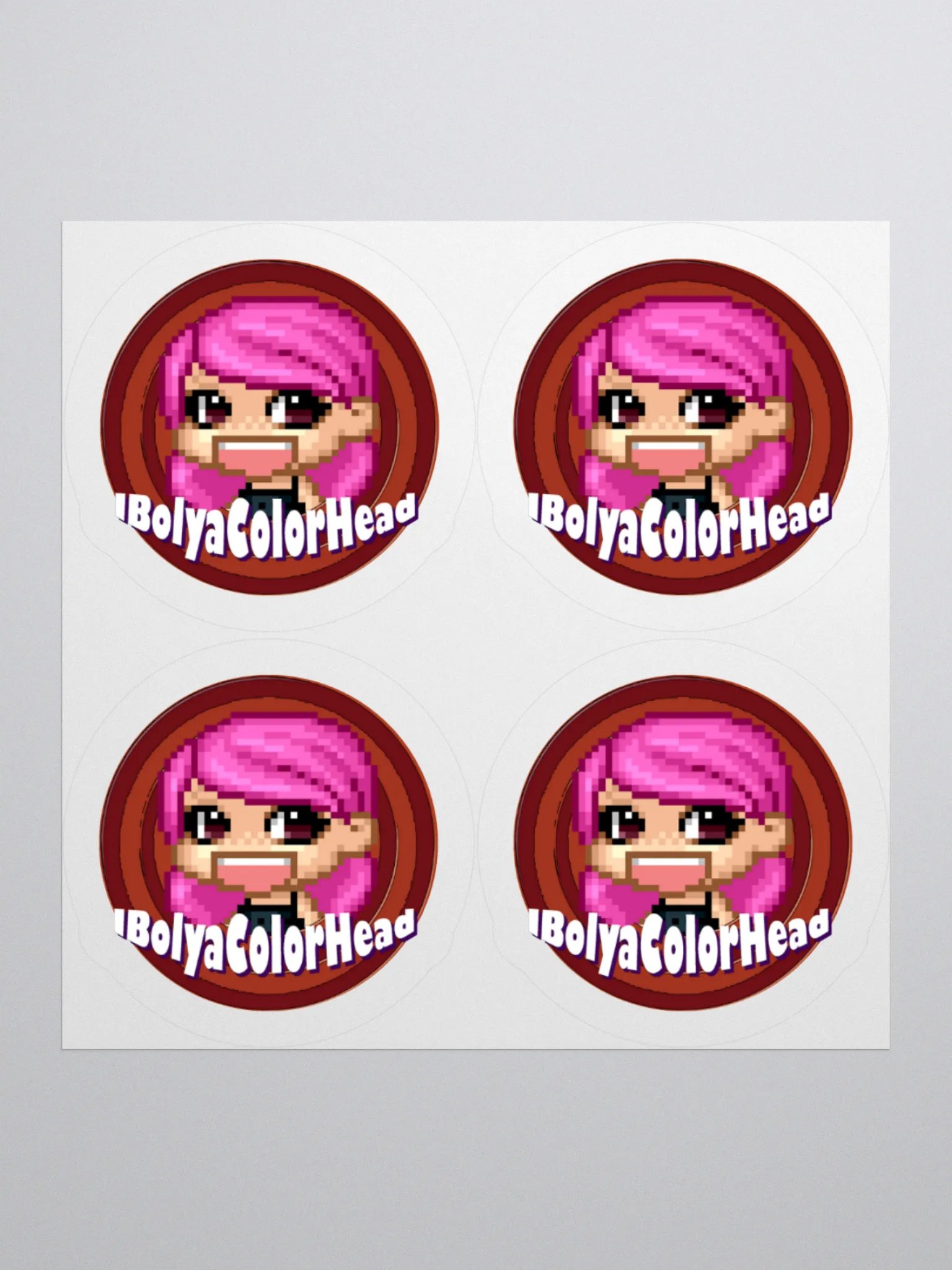 IbolyaColorHead Logo Stickers product image (2)