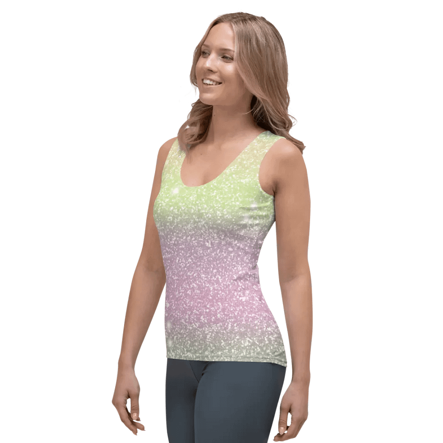 Glitter Unicorn Texture Design Tank Top (12) product image (5)