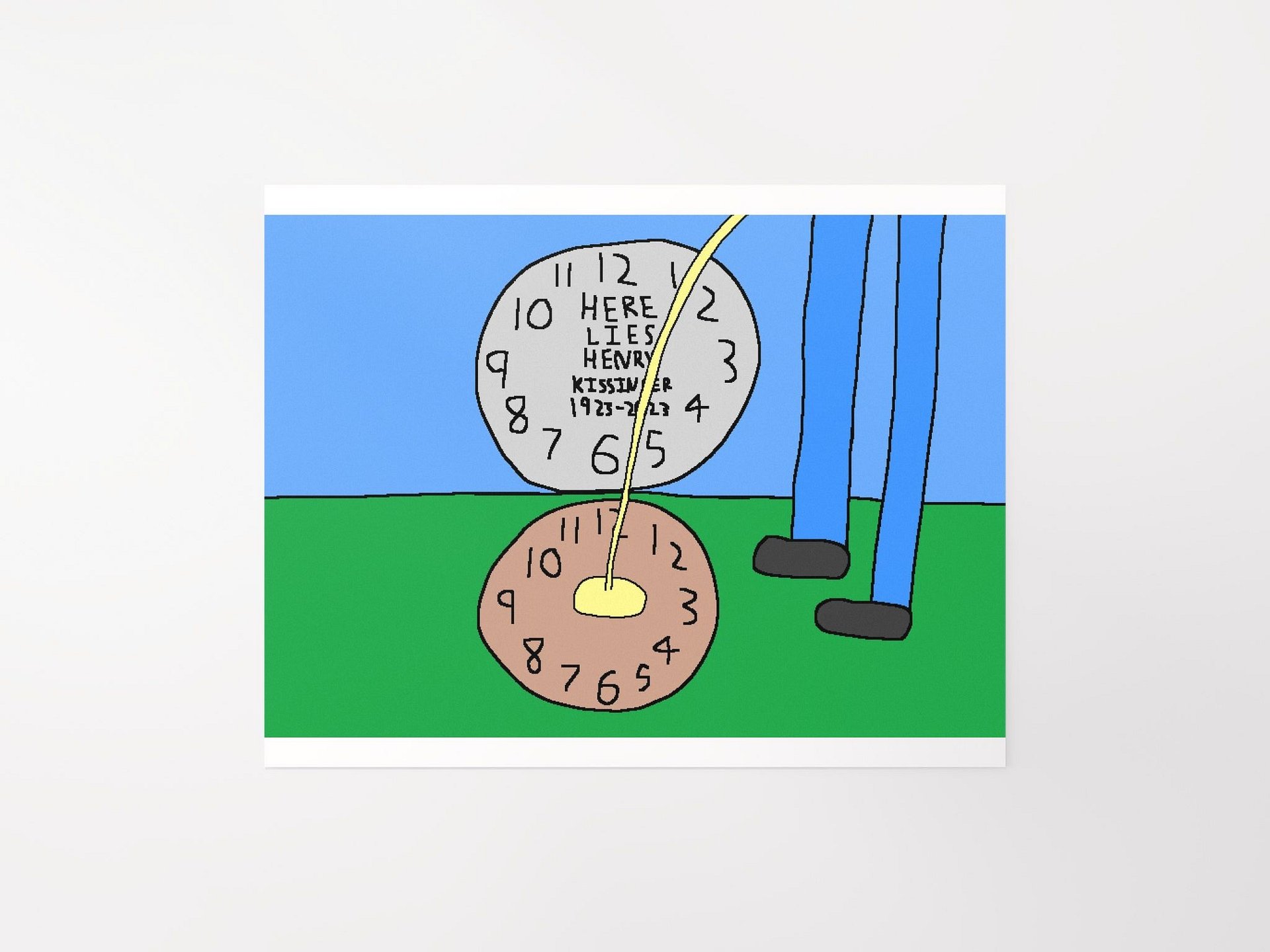 Henry Kissinger Grave Poster product image (1)