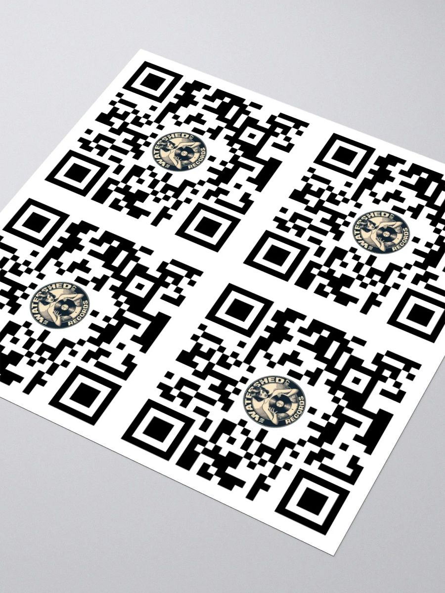 Watershed Records QR Code Stickers product image (1)