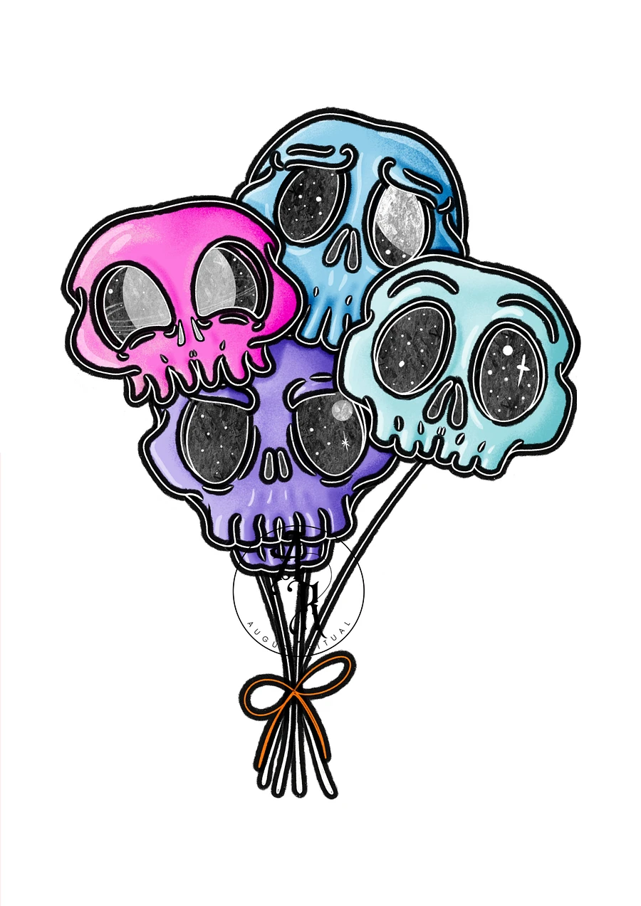 Skulloons A5 Fine Art Print product image (3)
