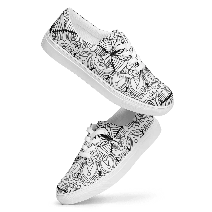 Mandala Symmetry Men's Canvas Shoes product image (7)
