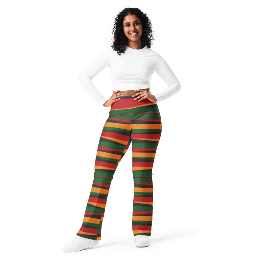 Black History Month Pattern Flare Pants product image (7)