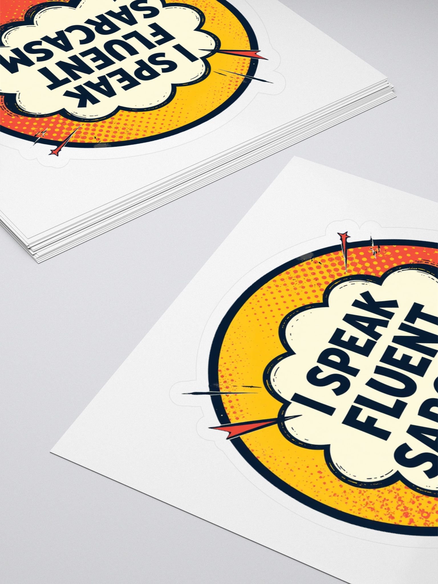 Sarcastic Starburst Kiss Cut Stickers product image (4)