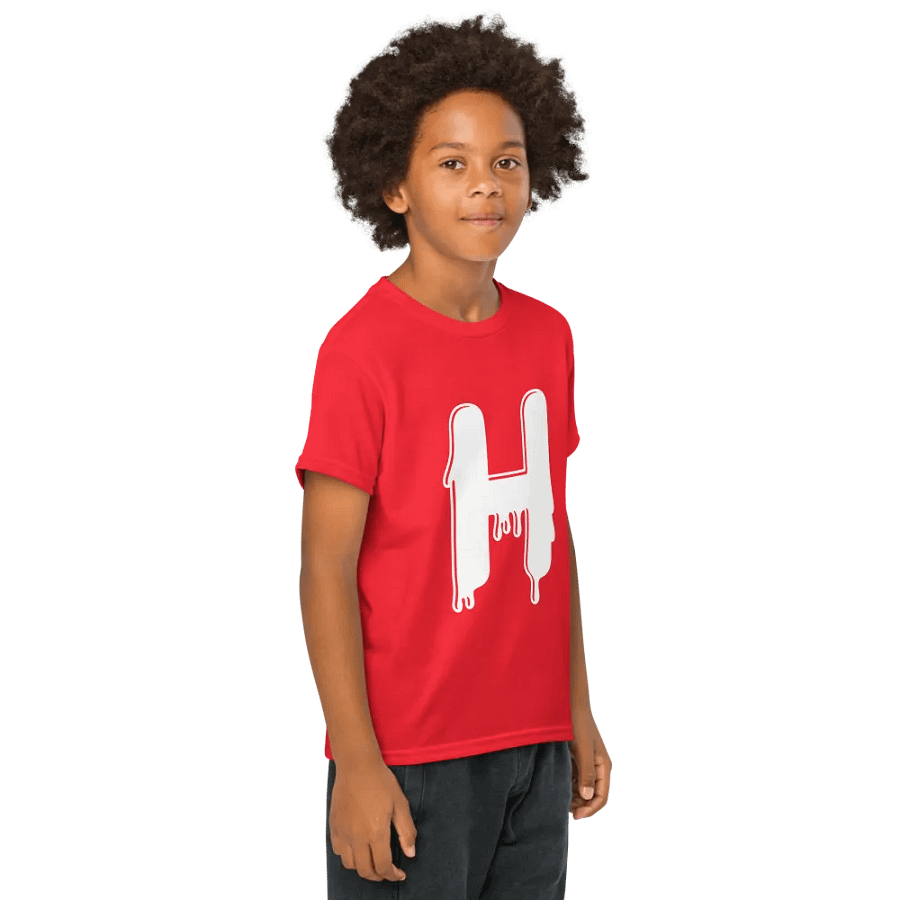 Melting Alphabet | Letter H | Youth Sports Tee product image (52)