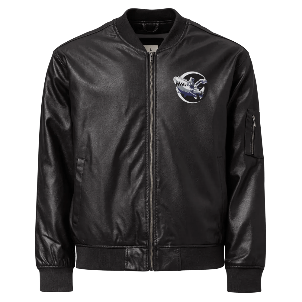 AnjelusX Faux Leather Bomber Jacket product image (1)