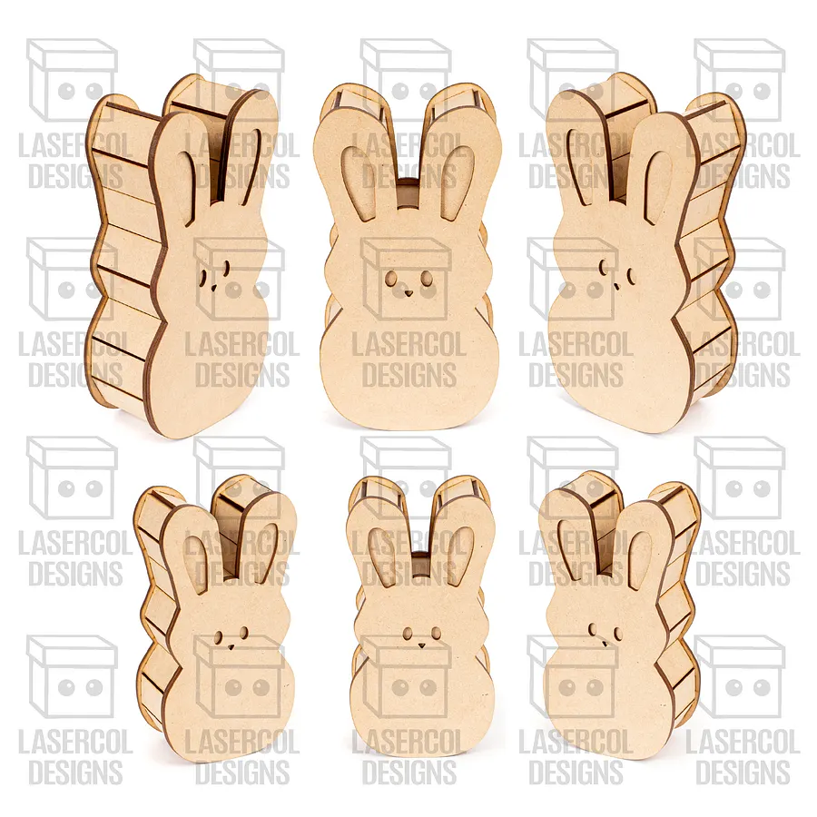 Easter Bunny Shaped Boxes Set 1 - Laser Cut Files product image (5)