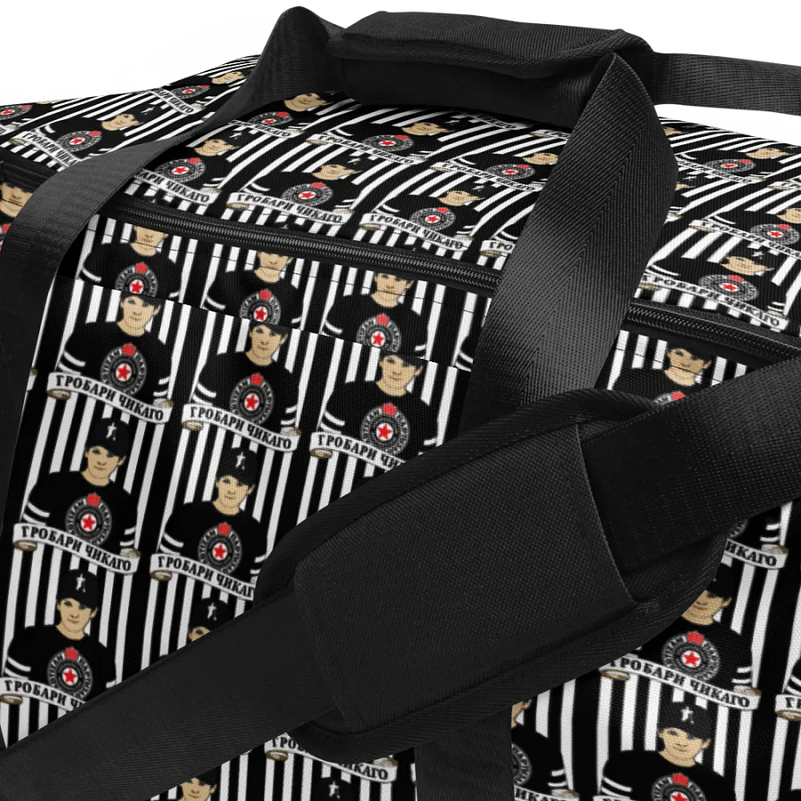 Grobari Čikago KK Partizan All-Over Print Duffle Bag product image (6)