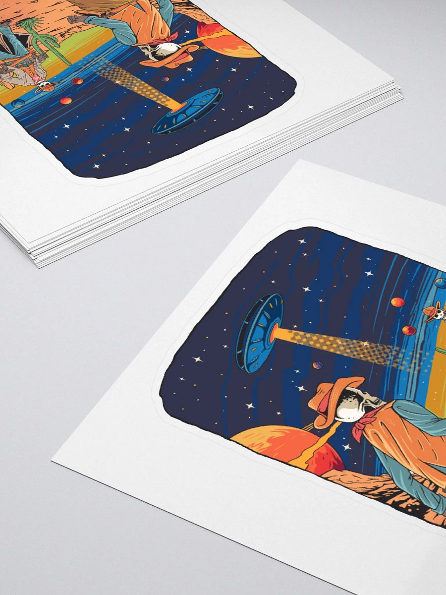 Skeleton Space Cowboys Sticker product image (4)