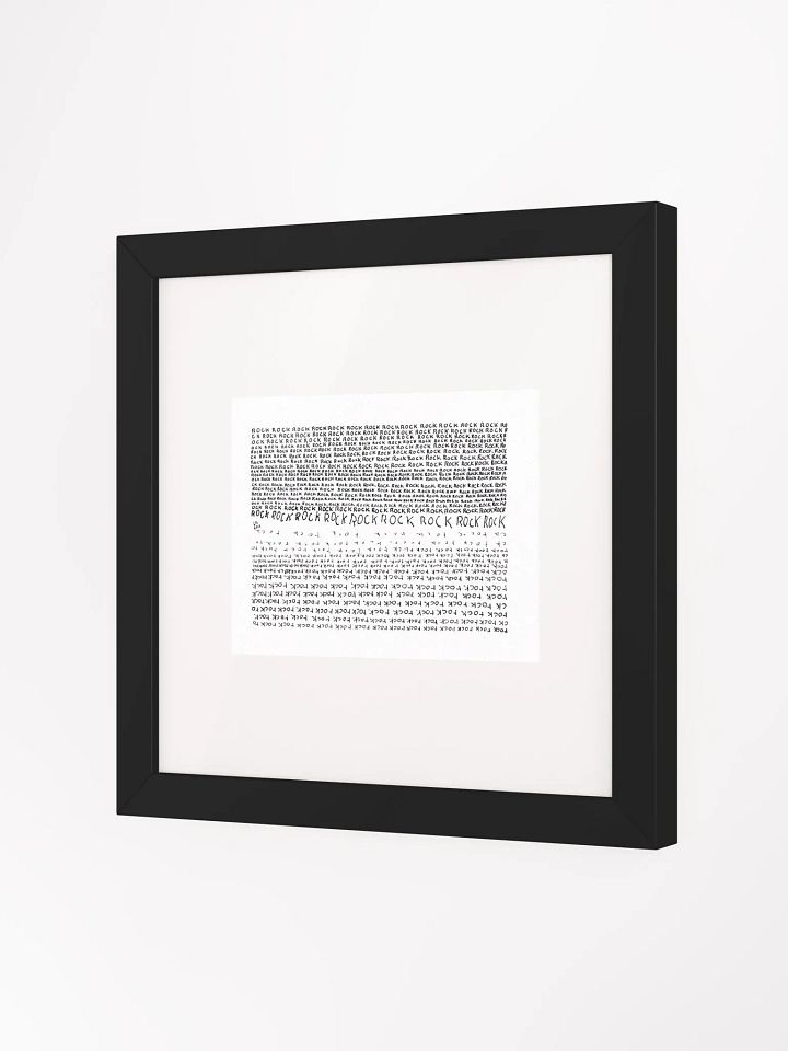 ROCKrock Panel Card Print Framed product image (2)