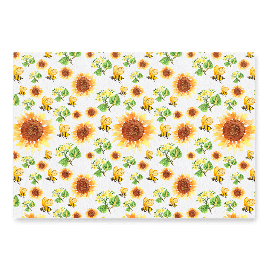 White Sunflower Gift Wrap product image (3)