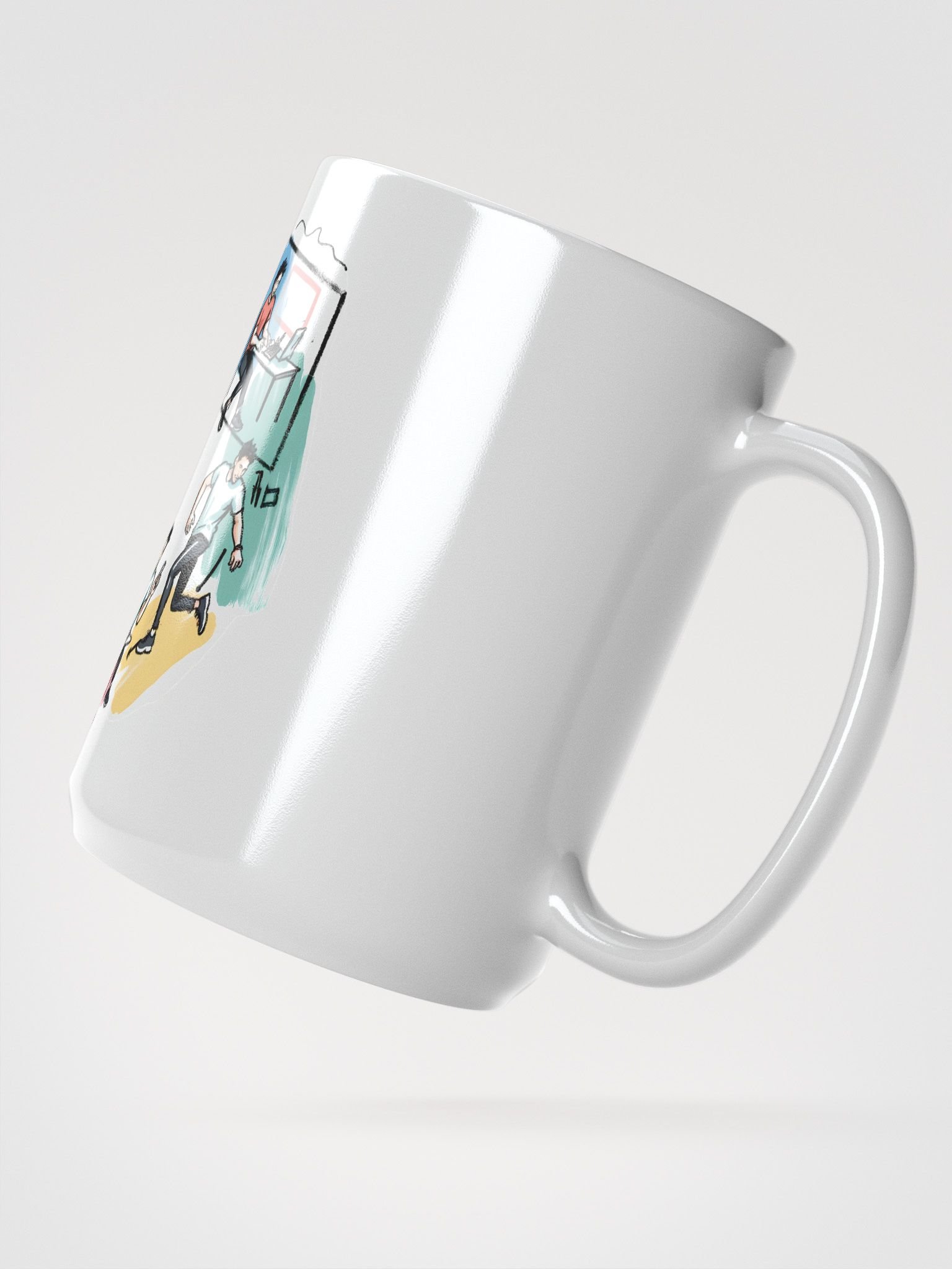 Daily Life Cycle Poster | Vibrant Illustration Art Glossy Mug product image (2)