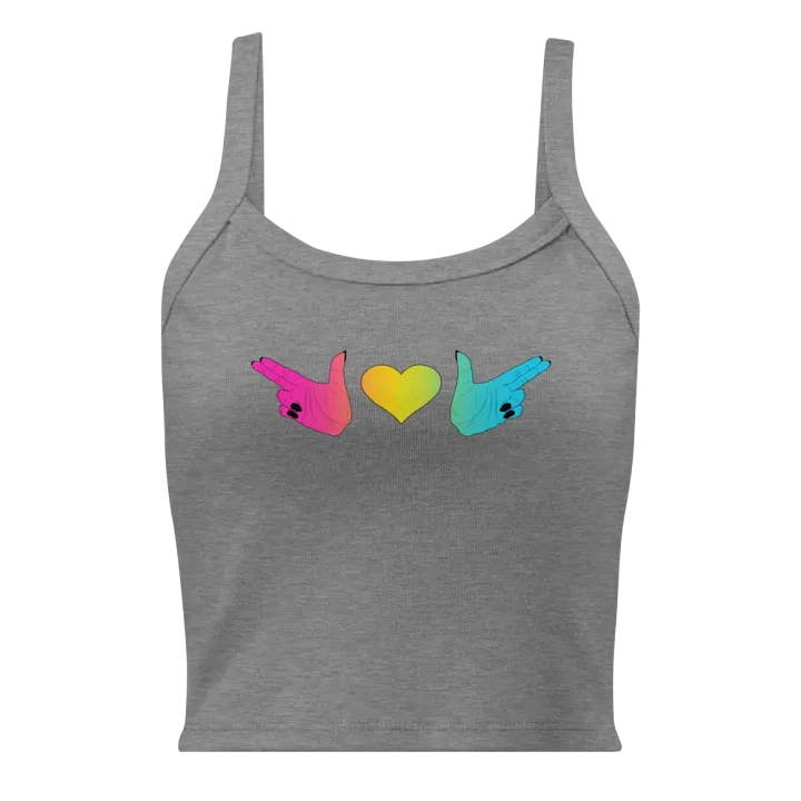 Finger Guns (pan flag) Crop Tank product image (1)