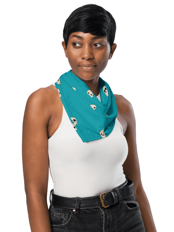 Skully Bandana (blue-green) product image (7)