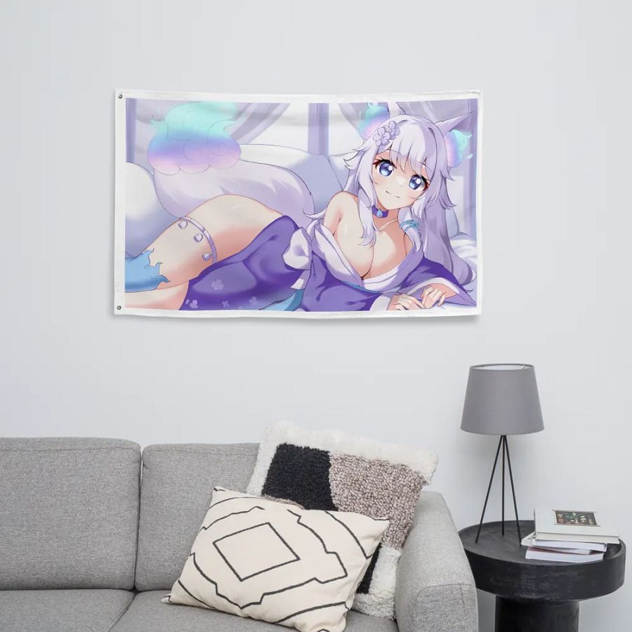 Sakiyosa All-Over Print Flag product image (8)